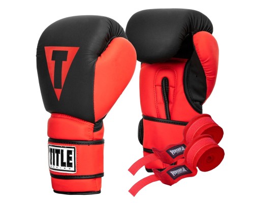 Боксерські рукавички Title Boxing Guts and Glory Black/Red XL 16oz (GGBG X BK/RD)