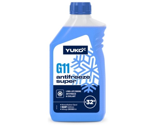 Антифриз Yuko -32 Super G11 синій. ПЕ кан.1л (1 кг.) (4823110404393)