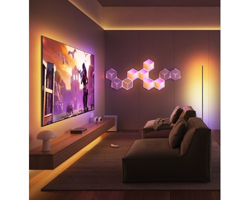 Світильник Govee H106A Glide Hexagon Light Panels Ultra Expansion Pack, 1pc, RGBIC, Wi-Fi/Bluetooth, Purple (H106A007-OF-EU)