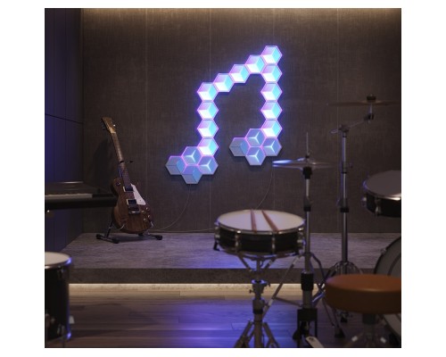 Світильник Govee H106A Glide Hexagon Light Panels Ultra Expansion Pack, 1pc, RGBIC, Wi-Fi/Bluetooth, Purple (H106A007-OF-EU)