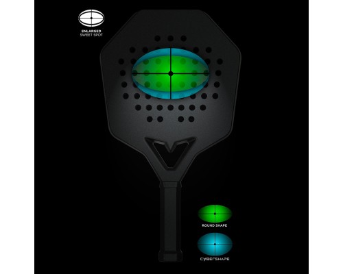 Ракетка для падел тенісу Stiga Racket Cybershape 18K (2202-1701-03) (931816)