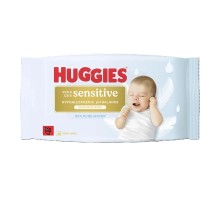 Дитячі вологі серветки Huggies Pure ExSens 48х8 (5029053585543)