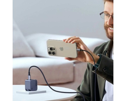 Зарядний пристрій Ugreen USB-C PD30W GaN X703 gray (35006)