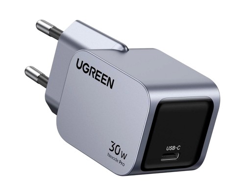 Зарядний пристрій Ugreen USB-C PD30W GaN X703 gray (35006)
