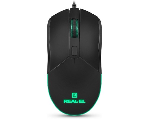 Мишка REAL-EL RM-515 USB Black (EL123200059)