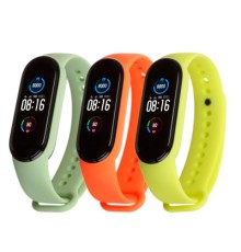 Ремінець до фітнес браслета Armorstandart комплект 3шт Xiaomi Mi Band 7/6/5 Neon Check (ARM57626)