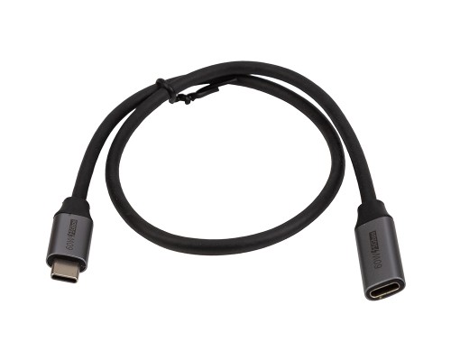 Дата кабель USB-C M to USB-C F 0.5m 5Gbps 60W 4K60Hz Cabletime (CA913664)