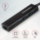 Концентратор AXAGON USB-C to 3xUSB-A + RJ45 0.2m metal black (HMC-GL3A)