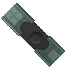 USB флеш накопичувач Kingston 256GB DataTraveler Duo USB 3.2 / Type-C Black/Green (DTDEG2/256GB)