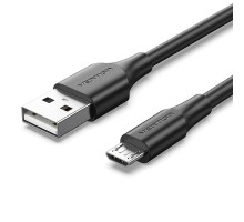 Дата кабель USB 2.0 A Male to Micro-B Male 2A Cable 1M Black VENTION (CTIBF)