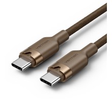 Дата кабель USB 2.0 Type-C Male to Type-C Male 3A Cable 1M Gold Aluminum Alloy Type VENTION (TRDJF)