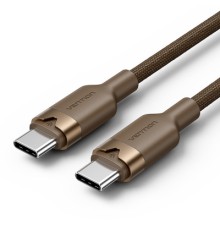 Дата кабель USB 2.0 Type-C Male to Type-C Male 3A Cable 1M Gold Aluminum Alloy Type VENTION (TRDJF)