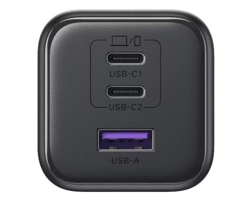 Зарядний пристрій UGREEN 2xUSB-C PD45W + 1xUSB QC3.0 GaN X527 gray (65156B)
