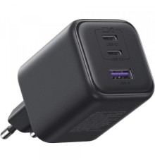 Зарядний пристрій UGREEN 2xUSB-C PD45W + 1xUSB QC3.0 GaN X527 gray (65156B)