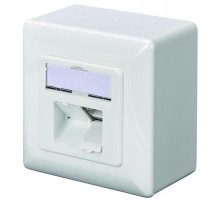 Комп'ютерна розетка Digitus 2xRJ45 FTP, для відкритої проводки (DN-9002-N)