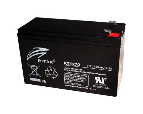 Батарея до ДБЖ Ritar AGM RT1270, 12V-7Ah (RT1270) 
