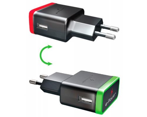 Зарядний пристрій E-power Комплект 3в1 2 * USB 2.1A + кабель Micro USB (EP802CHS)