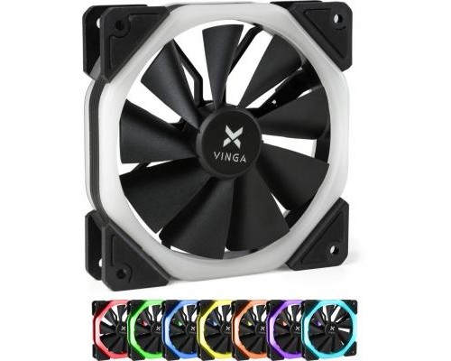 Кулер до корпусу Vinga RGB fan-04