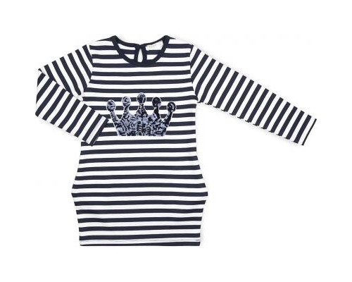 Плаття дитяче Breeze в полоску с короной (12309-128G-blue)