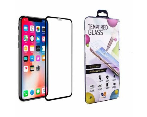 Скло захисне Drobak для iPhone 11 Pro (Black) (500275)