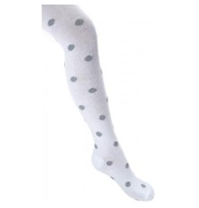 Колготки дитячі UCS Socks в горошок з люрексу (M0C0301-2051-5G-white)