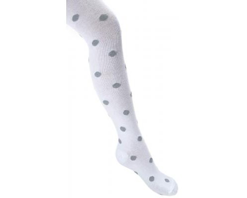 Колготки дитячі UCS Socks в горошок з люрексу (M0C0301-2051-5G-white)