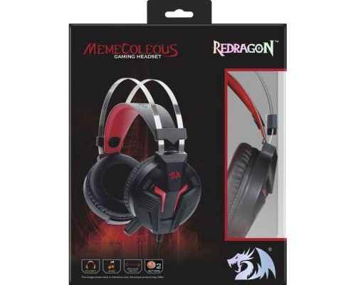 Навушники Redragon Memecoleous Black-Red Vibration (75096)
