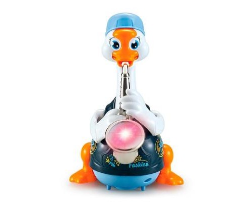 Розвиваюча іграшка Hola Toys Гусак-саксофоніст, синій (6111-blue)