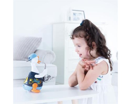 Розвиваюча іграшка Hola Toys Гусак-саксофоніст, синій (6111-blue)