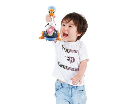 Розвиваюча іграшка Hola Toys Гусак-саксофоніст, синій (6111-blue)