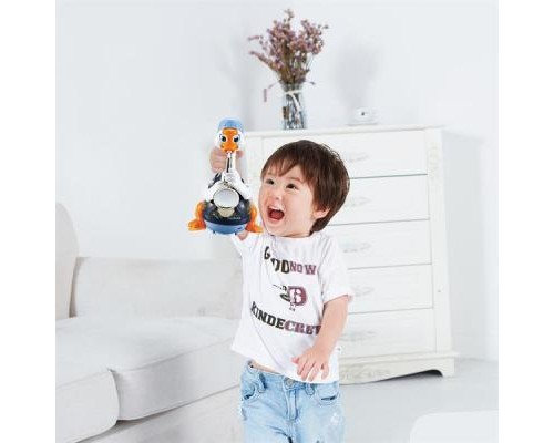 Розвиваюча іграшка Hola Toys Гусак-саксофоніст, синій (6111-blue)