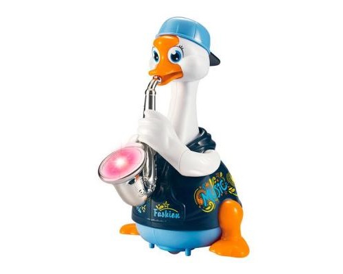 Розвиваюча іграшка Hola Toys Гусак-саксофоніст, синій (6111-blue)