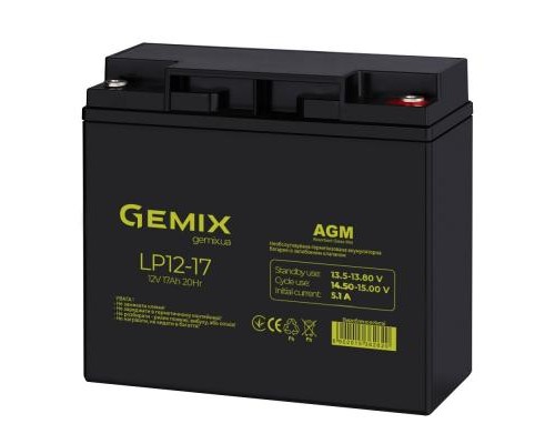 Батарея до ДБЖ Gemix 12В 17 Ач (LP1217) 