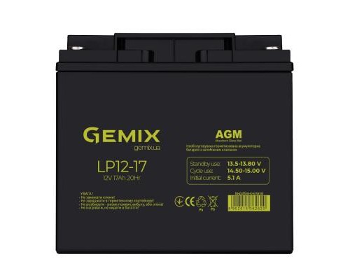 Батарея до ДБЖ Gemix 12В 17 Ач (LP1217) 