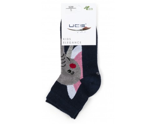 Шкарпетки дитячі UCS Socks зі слоником (M0C0101-2116-3B-blue)