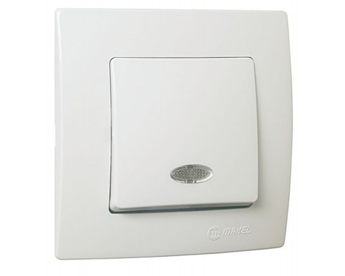 Вимикач MAKEL Lillium Natural Kare Біла (32001025)