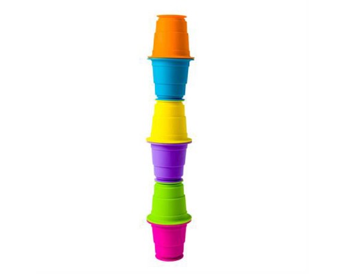 Розвиваюча іграшка Fat Brain Toys тактильна М'які чашки Suction Kupz 6 шт (F183ML) Розвиваюча іграшка Fat Brain Toys тактильна М'які чашки Suction Kupz 6 шт (F183ML)
