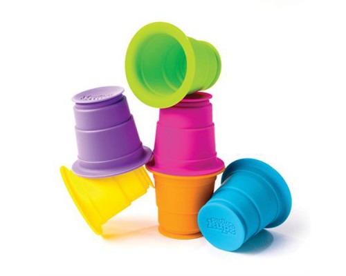 Розвиваюча іграшка Fat Brain Toys тактильна М'які чашки Suction Kupz 6 шт (F183ML) Розвиваюча іграшка Fat Brain Toys тактильна М'які чашки Suction Kupz 6 шт (F183ML)