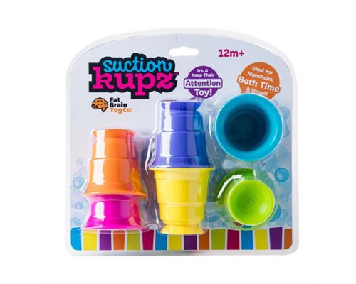 Розвиваюча іграшка Fat Brain Toys тактильна М'які чашки Suction Kupz 6 шт (F183ML) Розвиваюча іграшка Fat Brain Toys тактильна М'які чашки Suction Kupz 6 шт (F183ML)