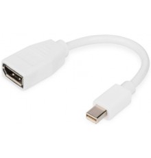 Перехідник mini DP to DP, M/F, 0.15m, white Digitus (DB-340405-001-W)