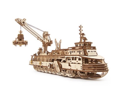 Конструктор Ugears Науково-дослідне судно (70135)