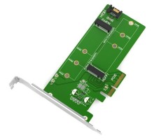 Контролер Maiwo Multi-Size PCIex4 & SATA to M.2 (M-Key or B-key) KT015 SSD (45774)