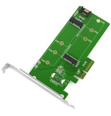 Контролер Maiwo Multi-Size PCIex4 & SATA to M.2 (M-Key or B-key) KT015 SSD (45774)