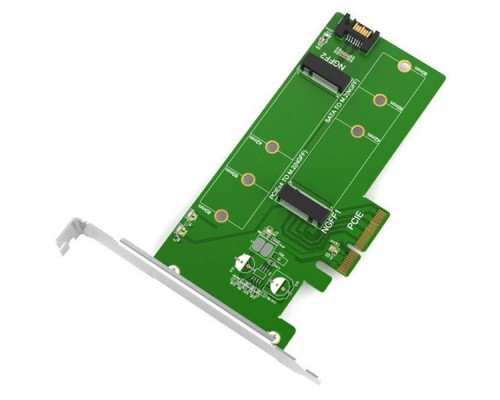 Контролер Maiwo Multi-Size PCIex4 & SATA to M.2 (M-Key or B-key) KT015 SSD (45774)