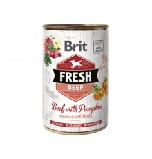 Консерви для собак Brit Fresh Beef/Pumpkin 400 г (з яловичиною та гарбузом) (8595602533886)