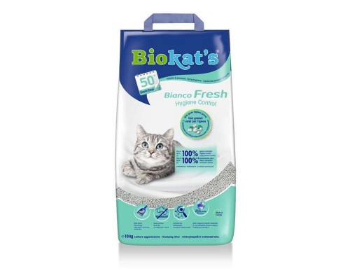 Наповнювач для туалету Biokat's BIANCO FRESH 10 кг (4002064617107)