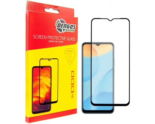 Скло захисне Dengos Full Glue для Oppo A55 (black) (TGFG-207)