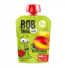 Дитяче пюре Bob Snail Равлик Боб Яблуко-манго 90 г (4820219343042)