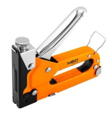 Степлер будівельний Neo Tools 3 в 1, 4-14 мм, тип скоб G, L, E, регулювання забивання скоб (16-031)