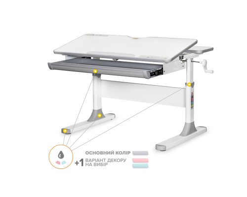 Парта Mealux Edmonton Multicolor G Liite (BD-610 W/MC + G Lite)